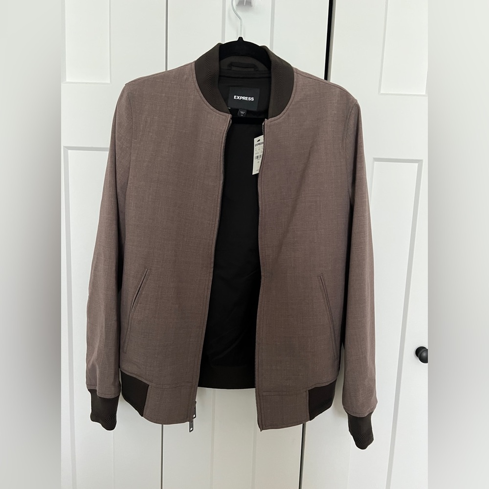 Express Men’s lightweight dressy bomber jacket